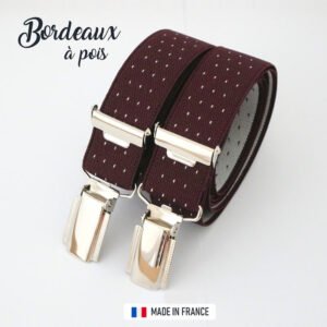 Bordeaux Polka Dot